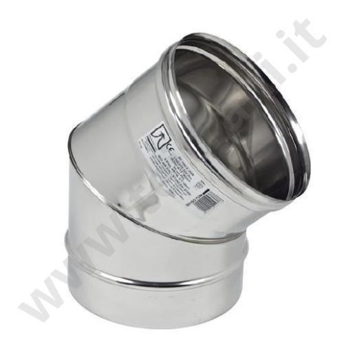 3304055212160 - CURVA 45° IN ACCIAIO INOX AISI 316L  DIAMETRO 120
